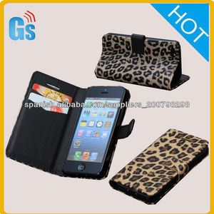 Estampado leopardo <span class=keywords><strong>de</strong></span> la cubierta del teléfono <span class=keywords><strong>de</strong></span> cuero <span class=keywords><strong>Coach</strong></span> <span class=keywords><strong>Bolsos</strong></span> al por mayor para el iphone Case Sexy 5c - Product Image 1