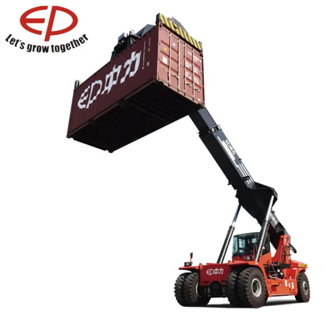 EP ดีเซล Reach Stacker 45 ครั้งคอนเทนเนอร์ Reach Stacker พอร์ตโหลดใช้