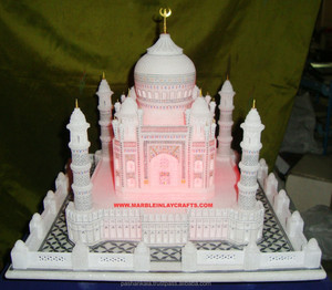 Réplique décorative du Taj Mahal en marbre, modèle miniature du Taj Mahal - Product Image 1