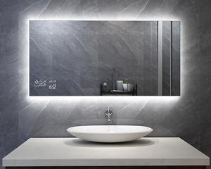 1200*600mm Contrôle Wi-Fi Intelligent Chauffage <span class=keywords><strong>Miroir</strong></span> Avec Lumière LED Affichage Météo Écran Tactile - Product Image 5
