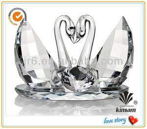 nuovo design <span class=keywords><strong>blu</strong></span> cristallo <span class=keywords><strong>cigno</strong></span> con diamante per il regalo di nozze - Product Image 2