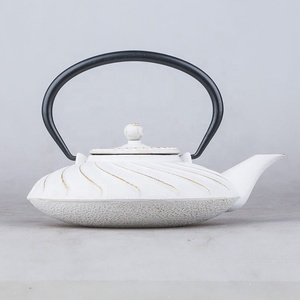 Unique Color Enameled Interior <strong>Cast</strong> <strong>Iron</strong> Enamel Teapot <strong>Tea</strong> Kettle <strong>Pot</strong> - Product Image 3