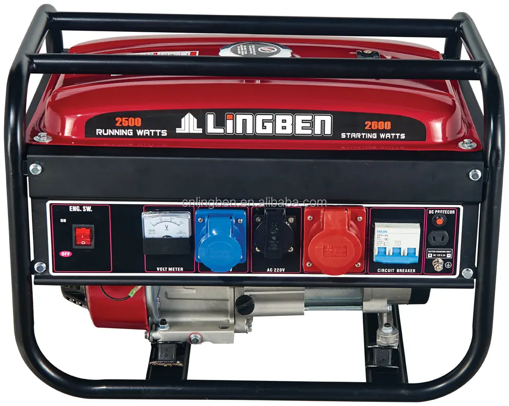 Lingben Trung Quốc 0.65kw-6kw Chất Lượng Cao Xách Tay Generataor Máy Phát Điện Xăng