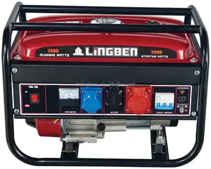 Lingben จีน0.65kw-6kw ที่มีคุณภาพสูงแบบพกพา Generataor เครื่องกำเนิดไฟฟ้าเบนซิน