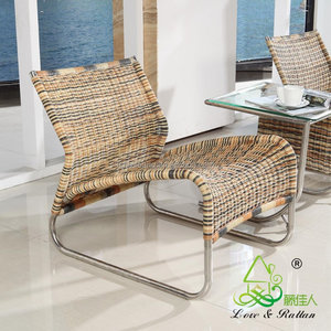 Fauteuil de salon en rotin naturel tissé à <span class=keywords><strong>la</strong></span> main avec repose-pieds pour chambre à coucher et salon - Product Image 3