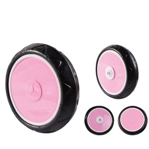 Tricycle pour enfants de couleur violette Roue en mousse PU avec jante en PVC à fleurs Vélos pour enfants, vélo d'équilibre Frein à patin HONG <span class=keywords><strong>TENG</strong></span> Plastique/pvc Polissage - Product Image 1