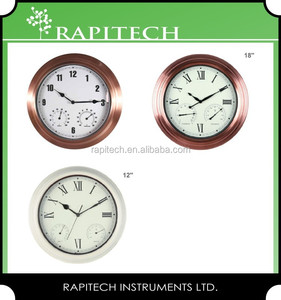 Moderno 15 pulgadas de metal al aire libre jardín reloj termómetro e higrómetro con diseño de hierro Relojes de pared - Product Image 6