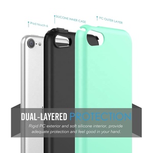 Moko ISO BSCI Factory Outlet Matte chống sốc hai lớp cứng PC Mobile Cover Silicone trường hợp điện thoại cho iPod Touch 5 6 7 - Product Image 5