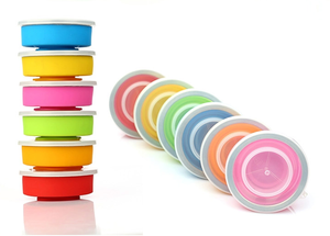 Bonbons couleur silicone pliable bouteille d'eau, Tasse voyage, Accepter le paiement <span class=keywords><strong>paypal</strong></span> - Product Image 2