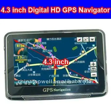 4.3 pouce noir HD GPS Navigator avec Bluetooth et AV-IN ebook