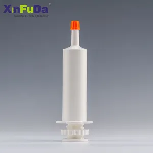 Seringa vazia multifuncional, seringa branca de 60ml com ponta larga de 60cc para embalagem e pasta equina