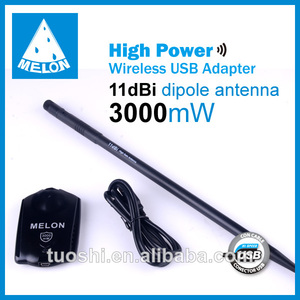 Wifisky 150 mbps adaptador inalámbrico, 3000mw de alta potencia y <span class=keywords><strong>11</strong></span> dbi antena - Product Image 1