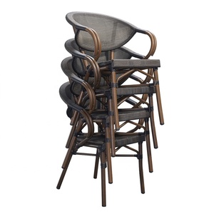 Giá Rẻ Hiện Đại Patio Cafe Wicker 5 Mảnh Ăn Đặt Đồ Nội Thất Ngoài Trời Vườn Hiên Mây Nhôm Bảng Và <span class=keywords><strong>4</strong></span> Chỗ Ngồi Ghế - Product Image 6