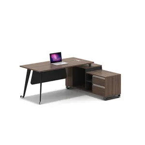 कार्यालय की मेज के एल आकार वाणिज्यिक फर्नीचर कार्यालय की कुर्सी कार्यालय फर्नीचर कार्यकारी मेज के चित्र बॉस तालिका