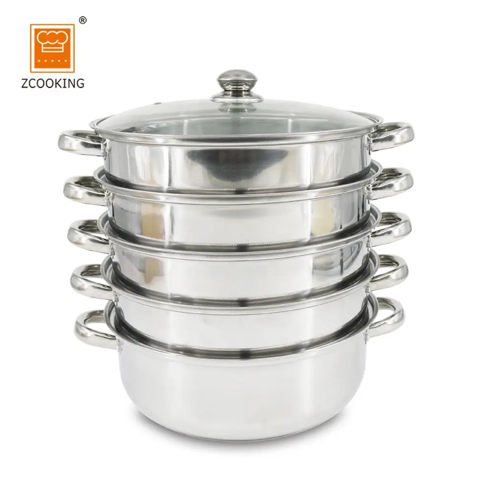28センチメートルHot Sale Stainless Steel Steamer Cooking Pot With Steel Handle
