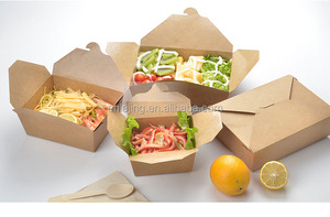 Mới Đến Disbosable Tất Cả Các Loại Mô Hình Môi Trường Kraft Bio <span class=keywords><strong>Container</strong></span> Thực Phẩm 8 # - Product Image 3