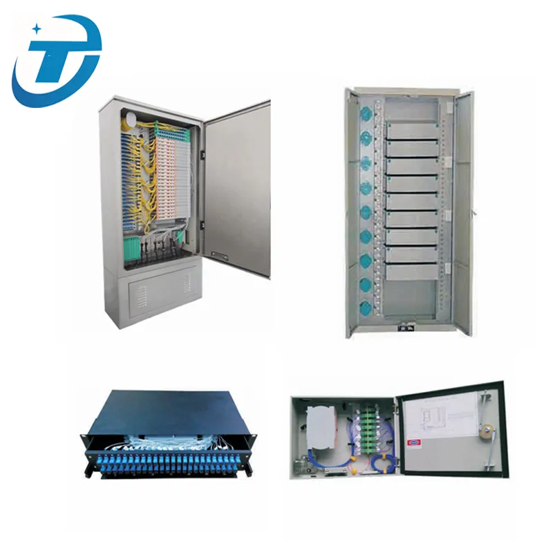 Outdoor optical fiber cross connection distribution cabinet 48