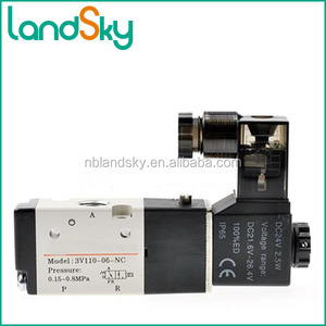 LandSky 3 port 2 position aluminiumlegierung luftmagnetventil 3V110 M5 12 v - Product Image 3