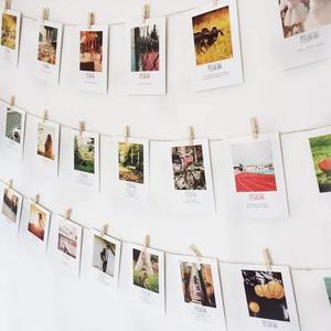 Ảnh Treo Hiển Thị Chuỗi Và Chốt DIY Khung Ảnh Cắt Dán Thiết Lập Với 30 Mét Hình Ảnh Treo Dây 100 Gỗ Màu Clips - Product Image 5