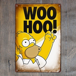 Để Rượu Duff Simpsons Vintage Tin Kim Loại Đăng Art Bar Quán Rượu Quán Cà Phê Nhà Để Xe Khách Sạn Nhà Trang Trí Tường Kim Loại Poster - Product Image 2