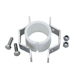 Stainless Steel Pipe Size Hex Hanger with White Rubber Grommets