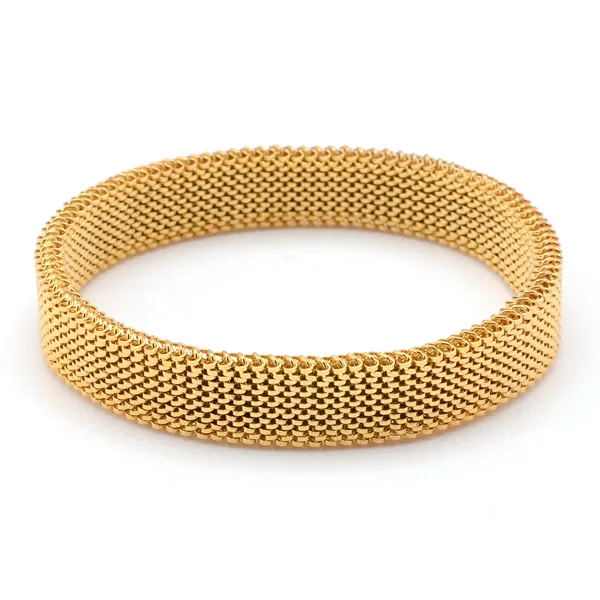 Fashion Jewelry Stainless Steel Stretch Mesh Bracelet For Men And Women