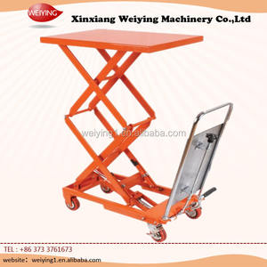 Tijera plataforma de elevación hidráulica mano mesa elevadora carretilla - Product Image 3