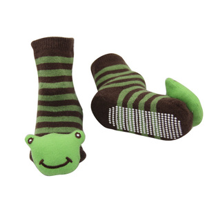 Calcetines <span class=keywords><strong>de</strong></span> algodón orgánico con dibujos animados para bebé, medias antideslizantes con diseños 3D - Product Image 5