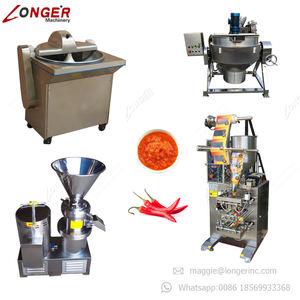 حار بيع الطازجة معجون الفلفل خط إنتاج ماكينات تصنيع سعر الفلفل آلة صنع صلصلة - Product Image 2