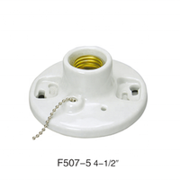 Douille de lampe en céramique CE RoHS E27 4,5 pouces, douille de lampe en porcelaine E27 4,5 pouces pour le Brésil et l'Argentine