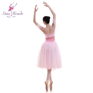 Rosa romantico lungo di balletto di ballo tutu velluto body corsetto con lunghi molle di <span class=keywords><strong>tulle</strong></span> del tutu del pannello esterno 18582 - Product Image 4