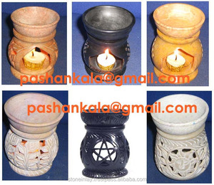 Colored Soapstone Aroma Oil Burners - Product Image 1
