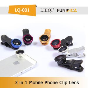 LQ-001 3 en 1 lente gran angular 180 ojo de pez macro de <span class=keywords><strong>la</strong></span> lente de contacto lente de <span class=keywords><strong>la</strong></span> cámara cubierta para el teléfono - Product Image 5