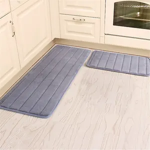 (CHAKME) 2 pieces set of easy clean anti slip kitchen carpet