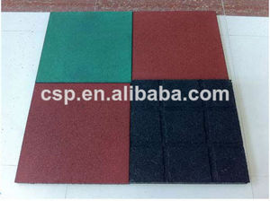 Qingdao caoutchouc recyclé pavés patio, les allées planchers extérieurs - Product Image 1