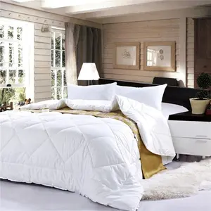 Factory Wholesale Full Cotton Spring Square Pattern Quilt Hotel Quilts Duvets Comforters