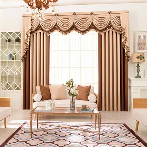 Lurex Polyester Valance Curtain Polyester Cotton Fabric High Quality Hot Sale Luxury Living Room Hotel Cafe Flat Window 7~15days