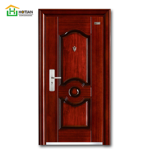 Porte en verre pour <span class=keywords><strong>Garage</strong></span>, cadre en acier, French, vue complète, modèle de portes en fer pour la maison - Product Image 3