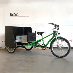Сертификат CE 500 Вт бесщёточным двигателем эфир bicitaxis декоративные рикша для каждого члена семьи 5-сиденья трехколесный велосипед