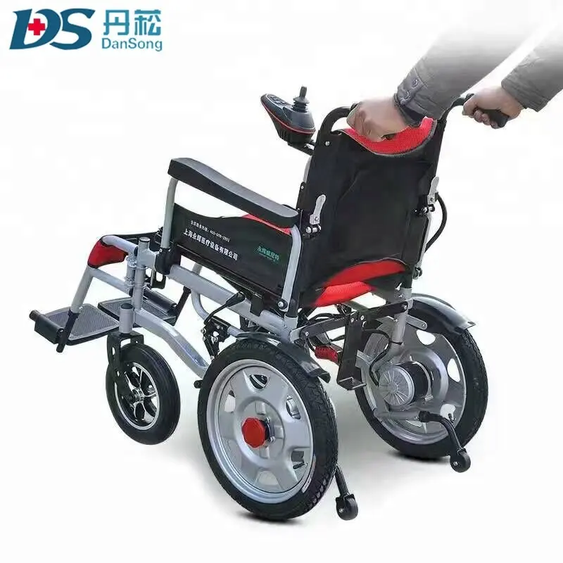 De meest populaire gevouwen Elektrische rolstoel lichtgewicht voor gehandicapten, loophulpmiddelen voor gehandicapten gemaakt in china DS-6001Y