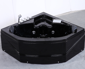 Bañera Esquinera Económica HS-B230 / Bañera Triangular Negra / Bañera <span class=keywords><strong>de</strong></span> Acrílico Negra - Product Image 3