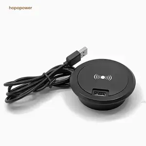 Office furniture phone charger desktop 5W 10W 15W Usb wireless charger for samsung iphone 15 pro