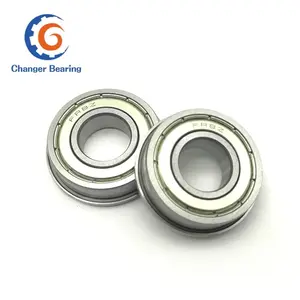 Flange Bearing Inch Flange Ball Bearing Shielded Chrome Steel Flange Rip Bearings FR8 FR8Z FR8ZZ 1/2'X1-1/8'X1/4' Bore 12.7mm 1/2'