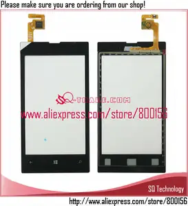 guangzhou Nokia Lumia telefonu dokunmatik panel siyah