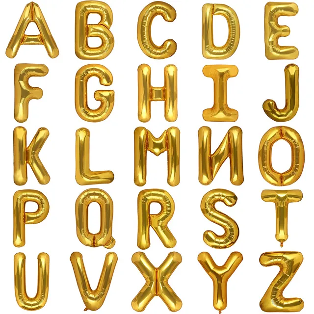 Harf balonlar-herhangi bir özel cümle 16 "inç harfler ve sayılar alüminyum folyo balonlar | Gül altın ve gümüş