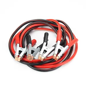 Kabel Jumper Pendorong Traktor Truk Tugas Berat, Kabel Baterai Mobil Tembaga 4AWG