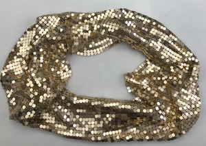 Mejor venta tamaño personalizado oro lentejuelas de tela metálica - Product Image 5