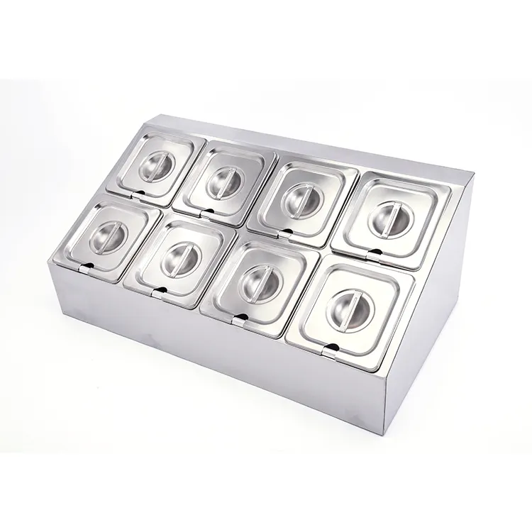 Restaurant stainless steel spice racks Double row Stainless steel spice rack factory price