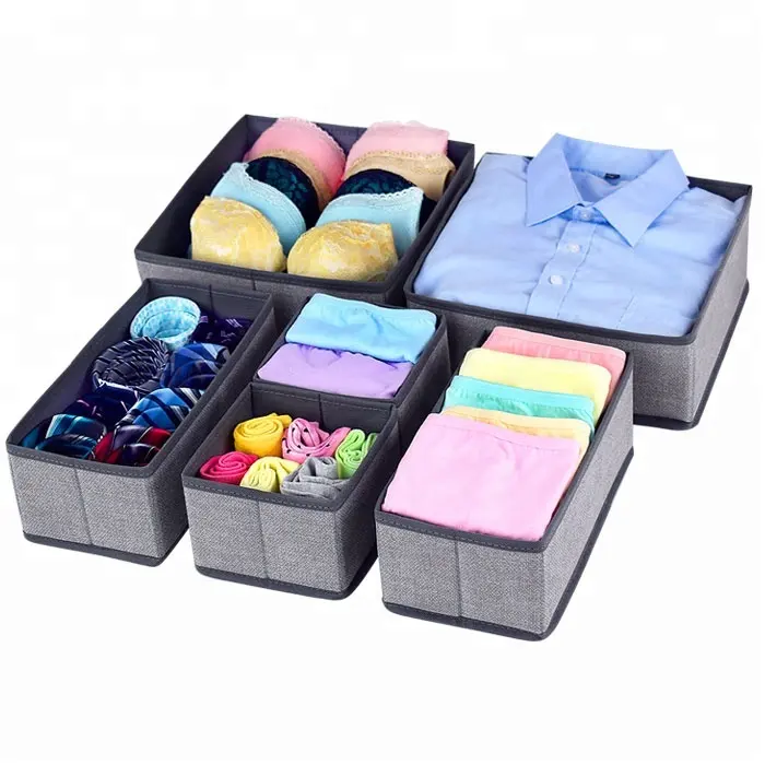 Trang Chủ Lưu Trữ Divider Không Dệt Khăn Quàng Cổ Vớ Bra Organizer Lưu Trữ Box Closet Cho Đồ Lót Ăn Mặc Ngăn Kéo Organizer