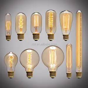 Most popular tungsten filament vintage incandescent light bulb for home decor